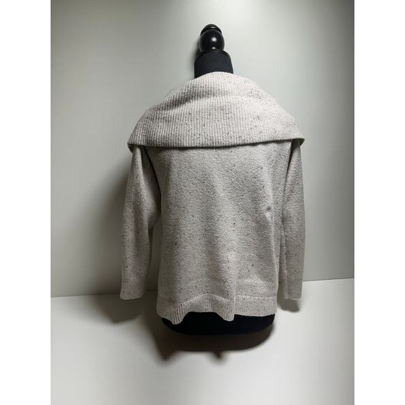 Loft Sweater Speckled Pink Cowl Neck Size Medium Long Sleeve Career Casual - Picture 3 of 9